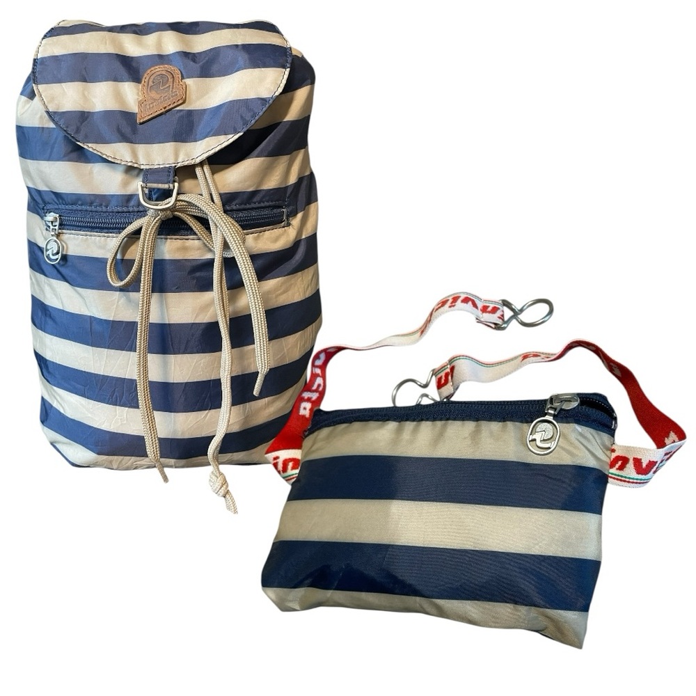 INVICTA Striped Mini-Sac Packable Backpack